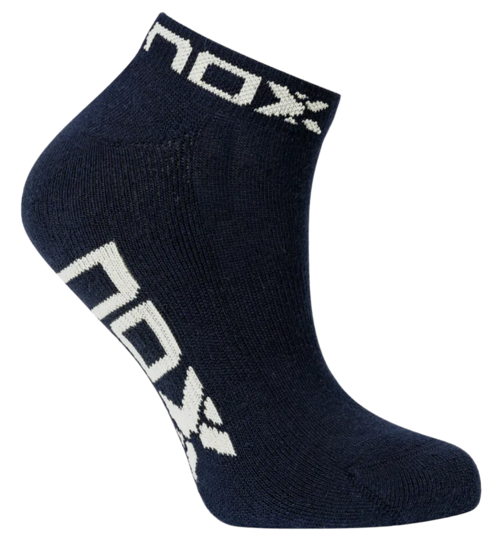 Pack calcetines técnicos NOX TOBILLEROS azul marino/blanco